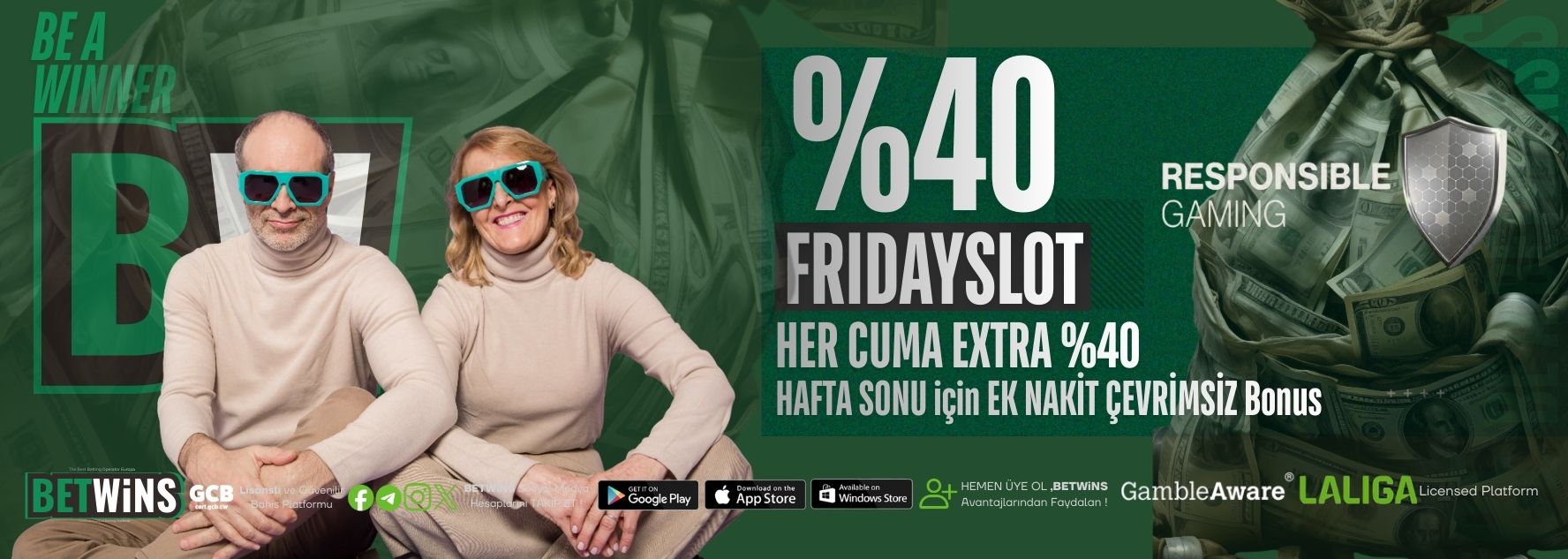 BETWINS FRIDAY %40 SLOT CASINO